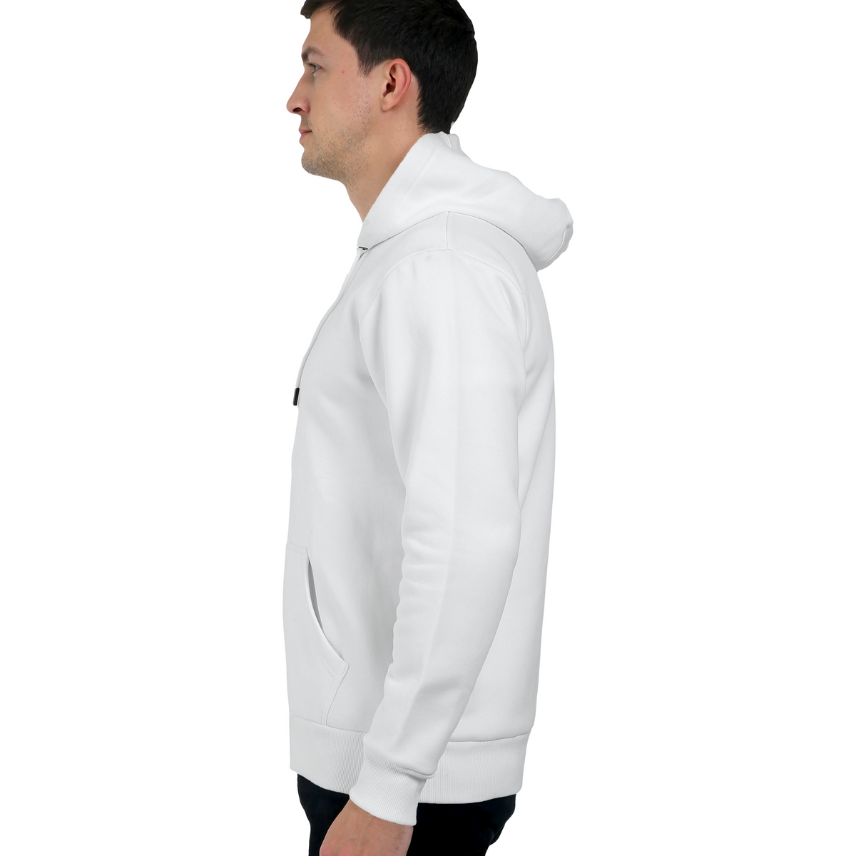 Custom Name Zip Hoodie – Personalized Black & White