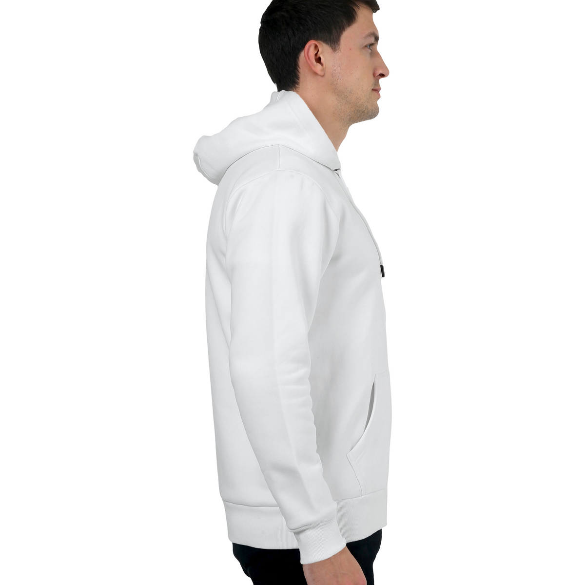Custom Name Zip Hoodie – Personalized Black & White