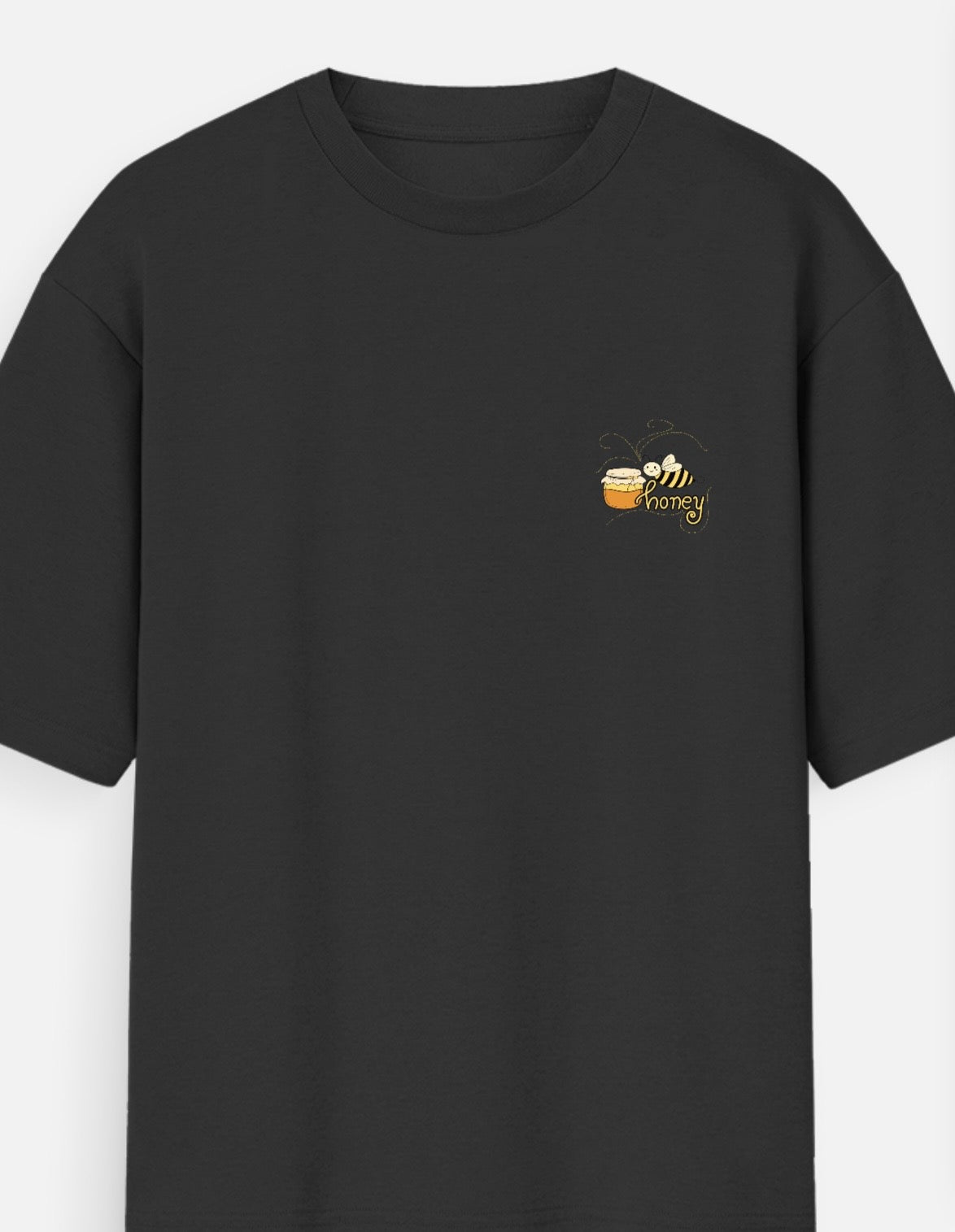 Honey Embroidered Oversized T-Shirt | 100% Cotton