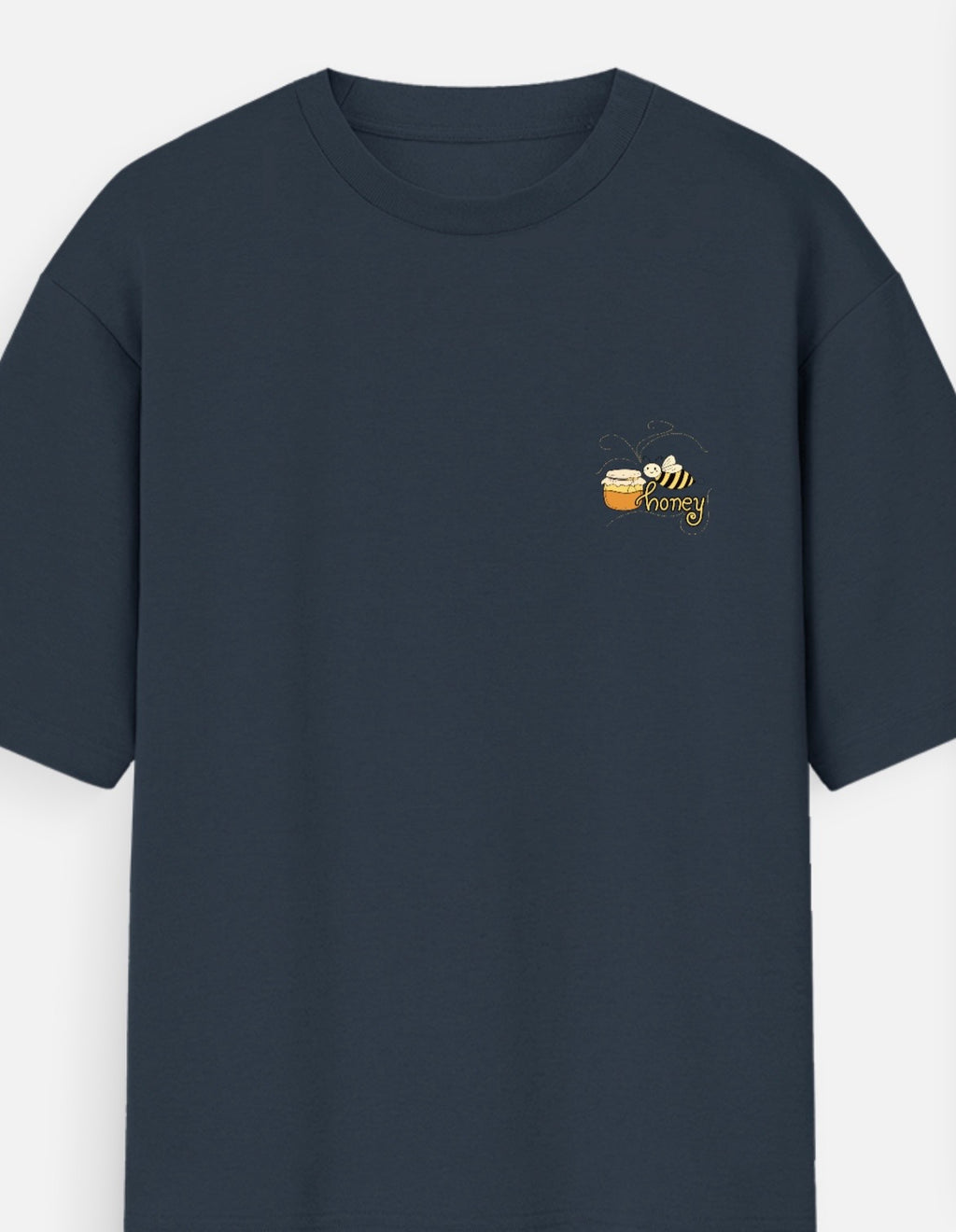 Honey Embroidered Oversized T-Shirt | 100% Cotton