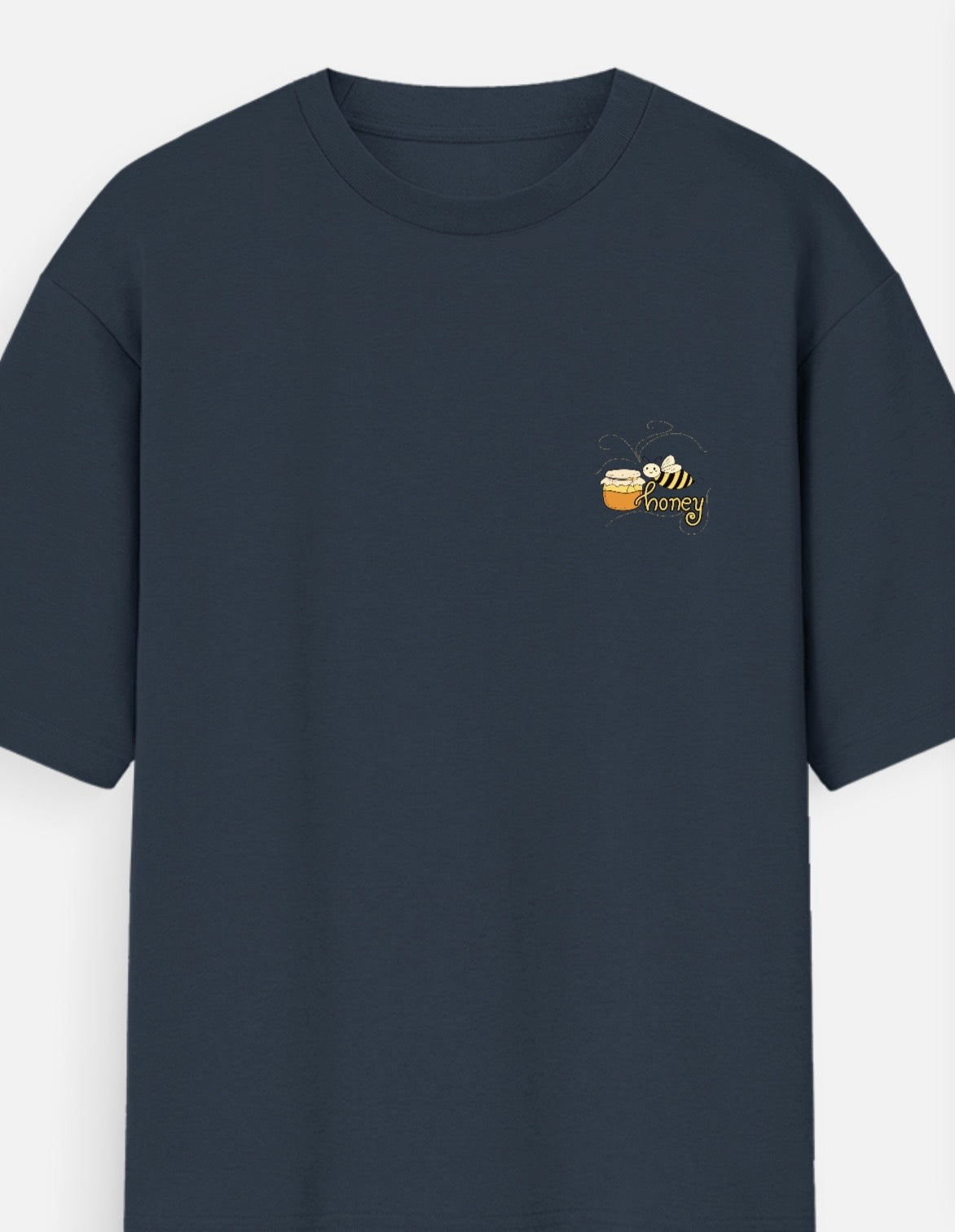 Honey Embroidered Oversized T-Shirt | 100% Cotton