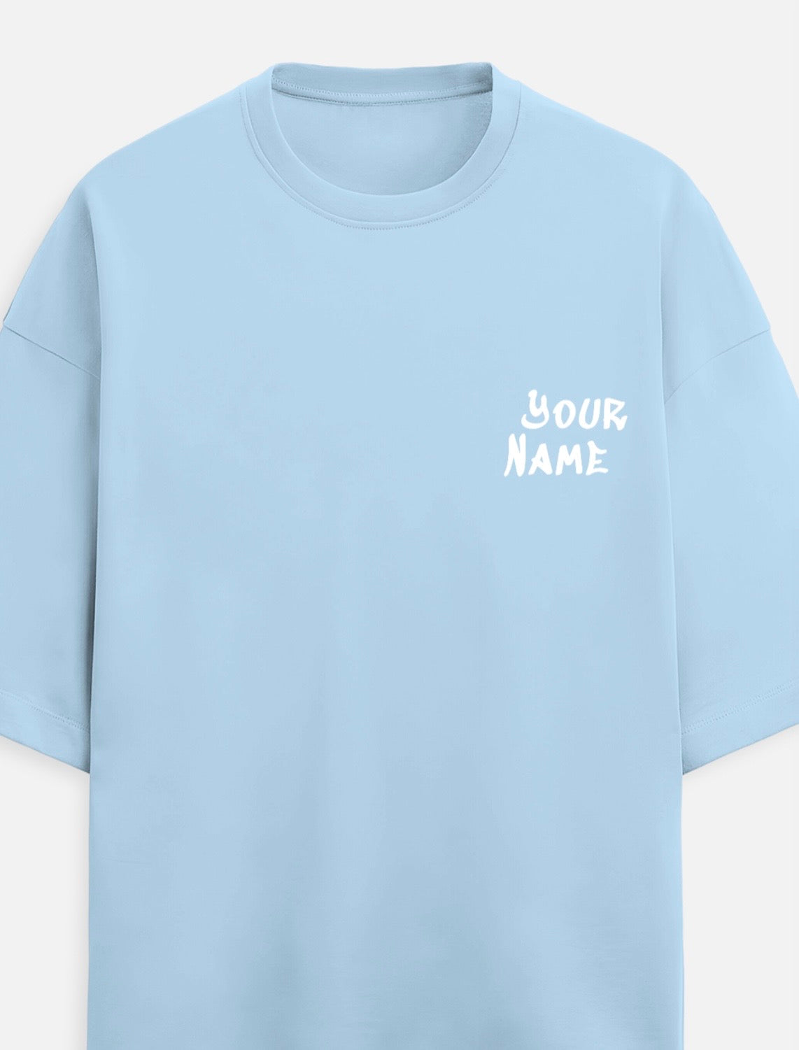 Custom Puff Print Terry Oversized Tee