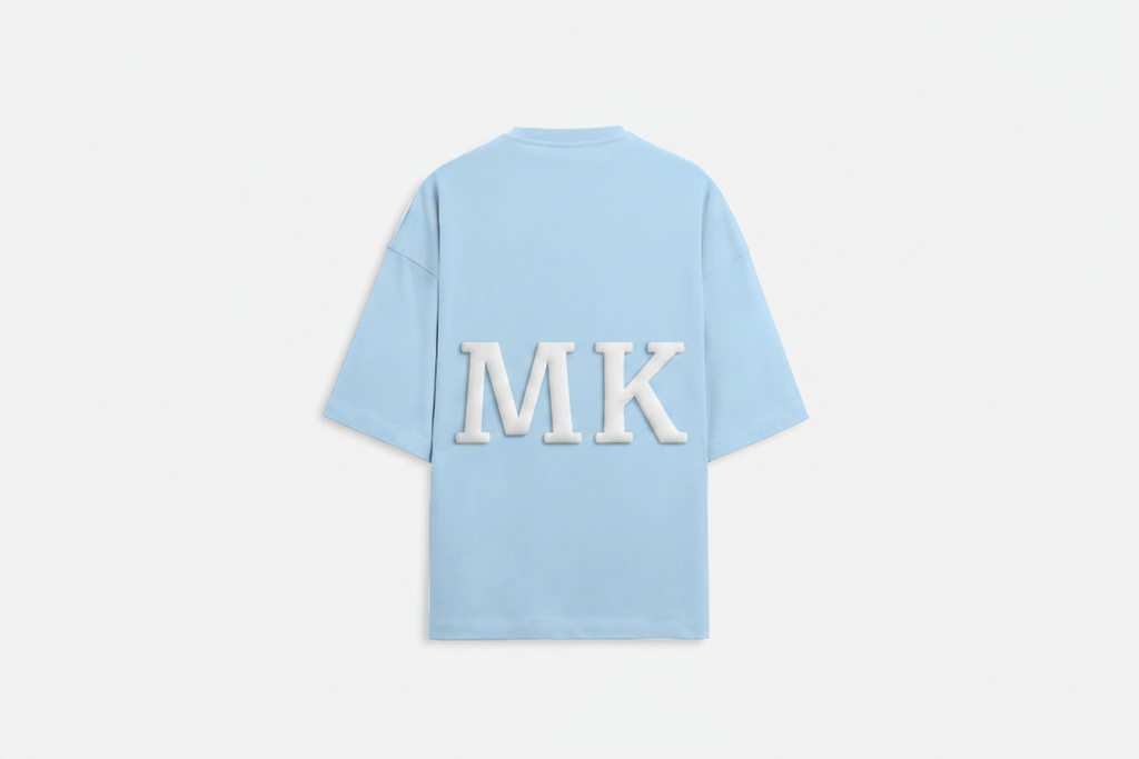 Baby Blue - Puff Print Back (Redo)