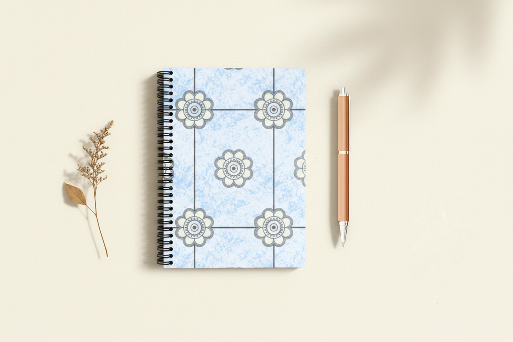 Blue Mandala NotePad – Content Aware Mockup