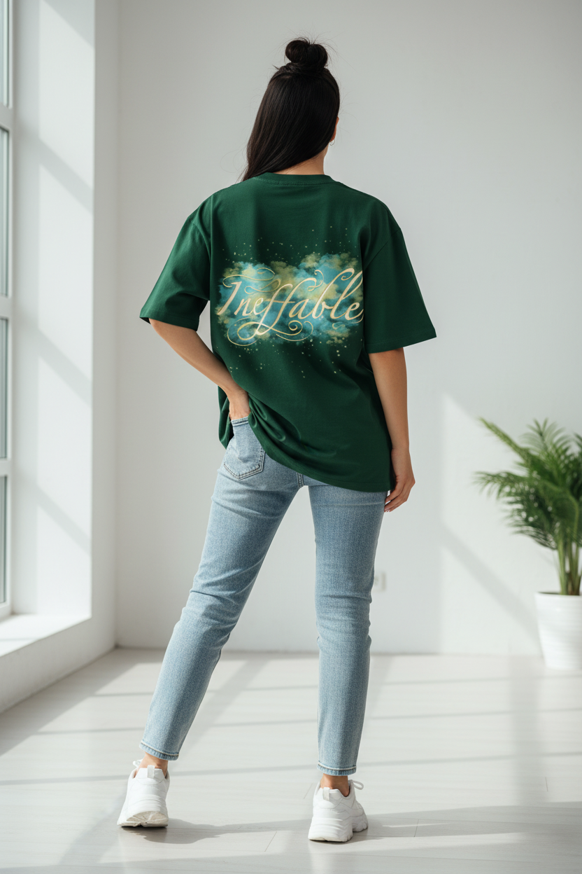 Bottle Green - Female Model Back