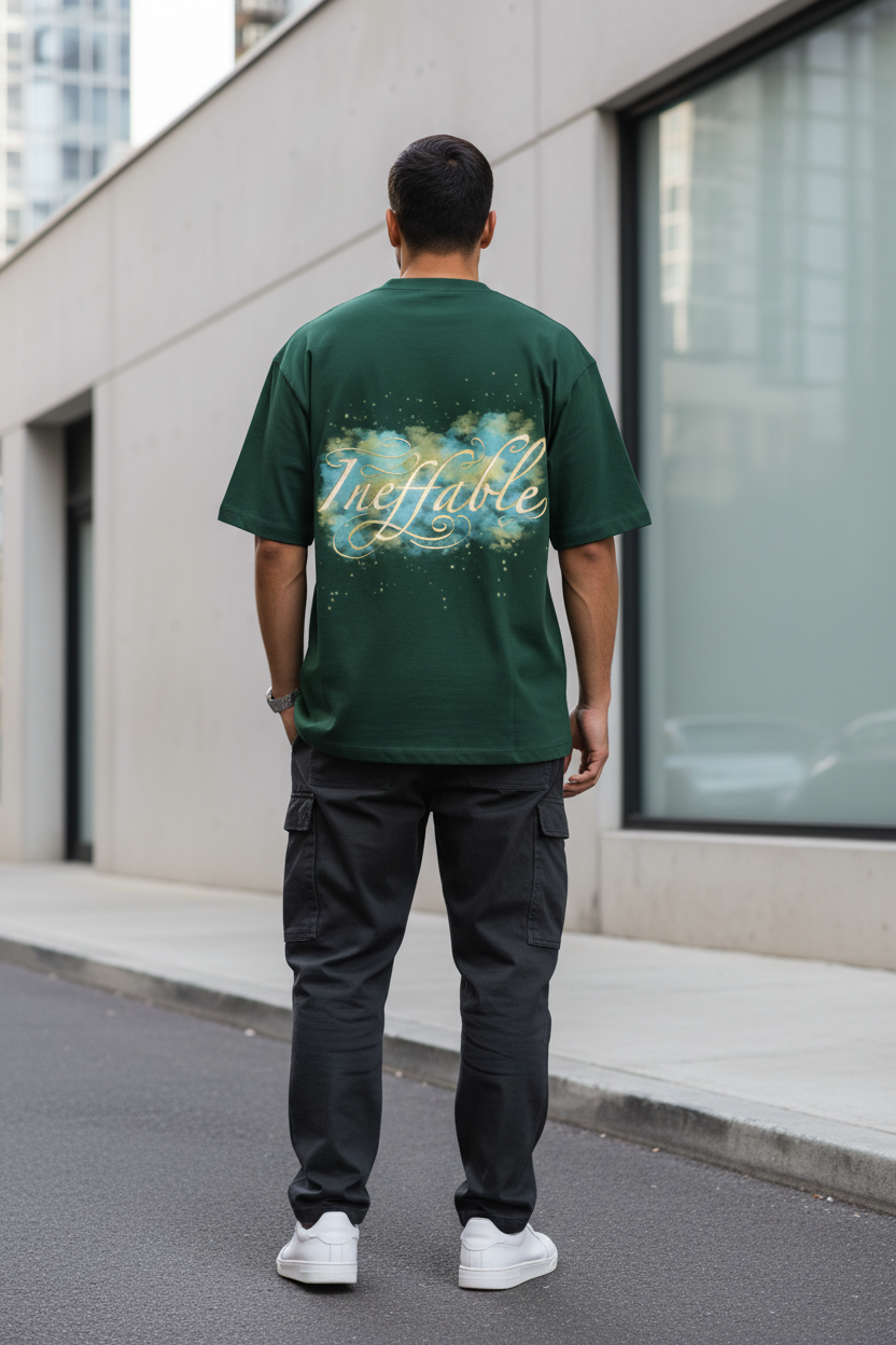 Bottle Green - Model Back Shot