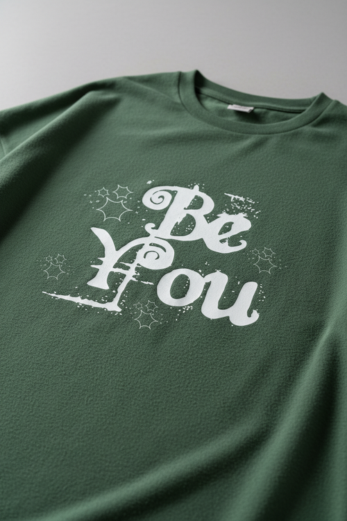 Bottle Green Tee – Zoomed