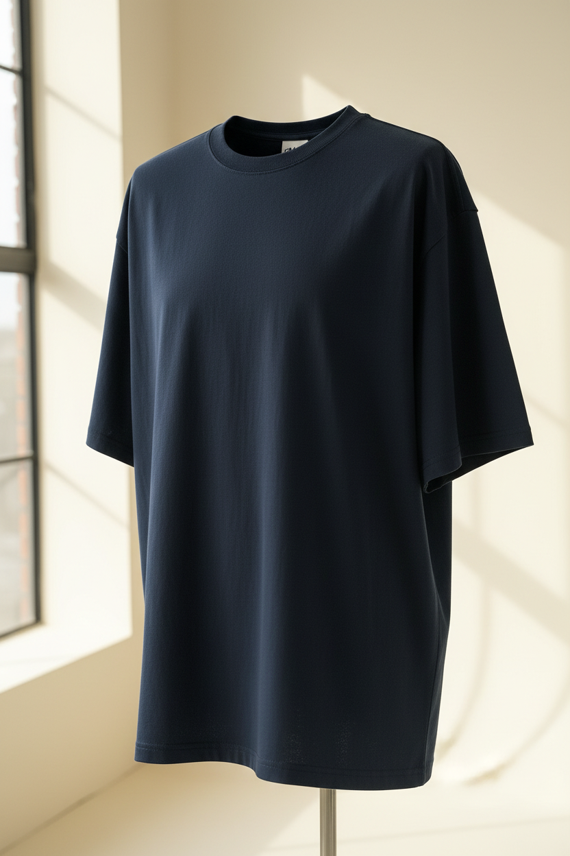 Custom Puff Print Terry Oversized Tee