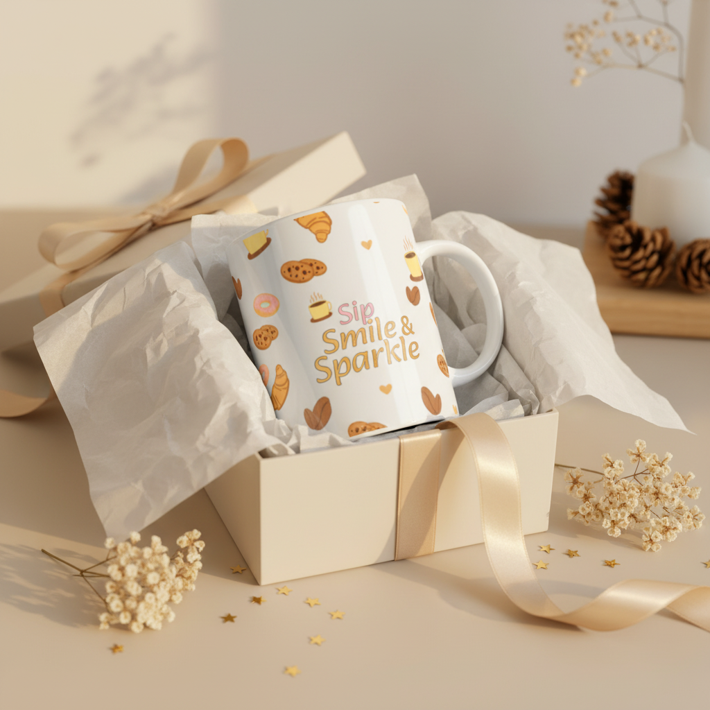 Sip Smile & Sparkle Mug – Gift Box