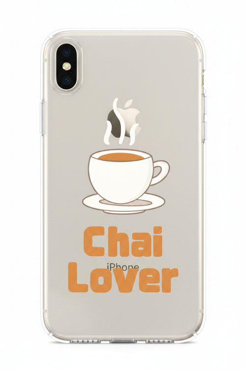 Chai Lover Hard Clear Case - Zoomed In Design Mockup