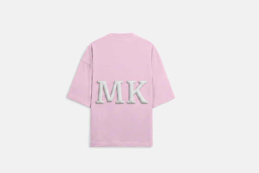 Light Baby Pink - Puff Print Back
