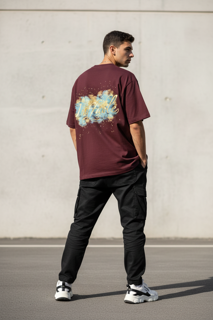 Maroon - Model Back Shot