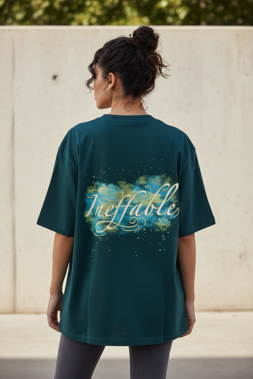 Petrol Blue - Female Model Back