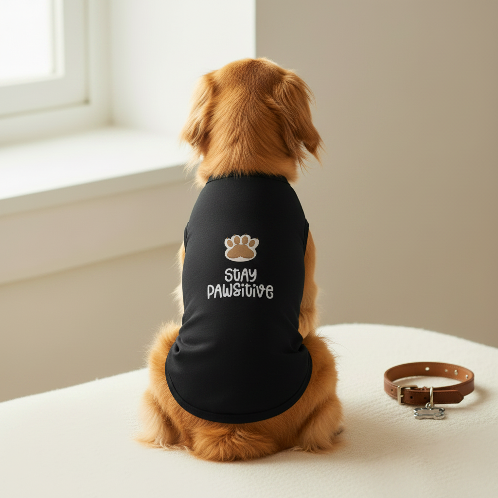Stay PAWsitive - Golden Retriever Mockup