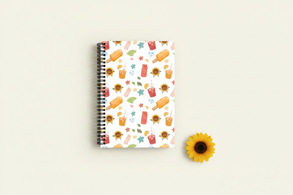Summer Pattern NotePad – Content Aware Mockup